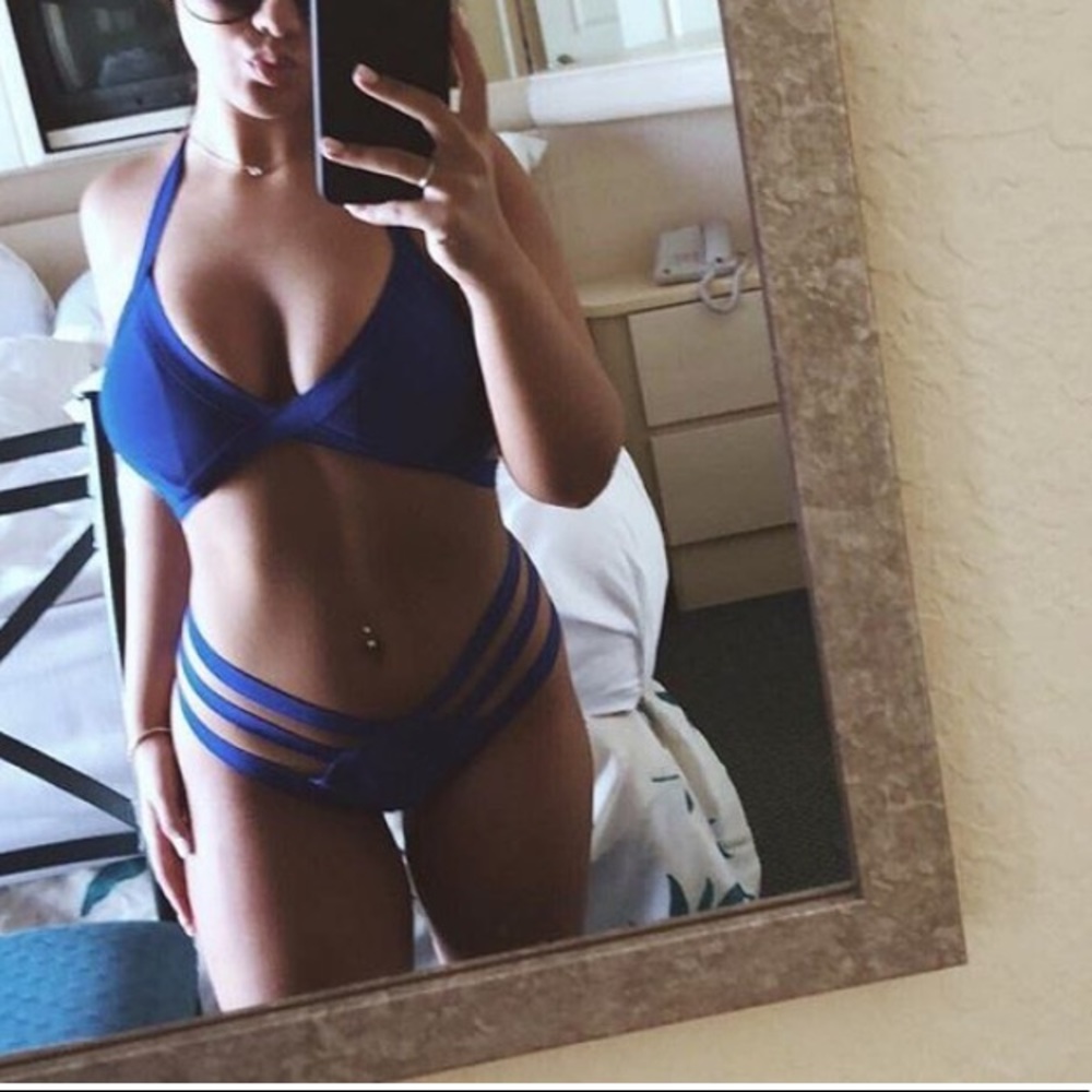 Blue swim suit